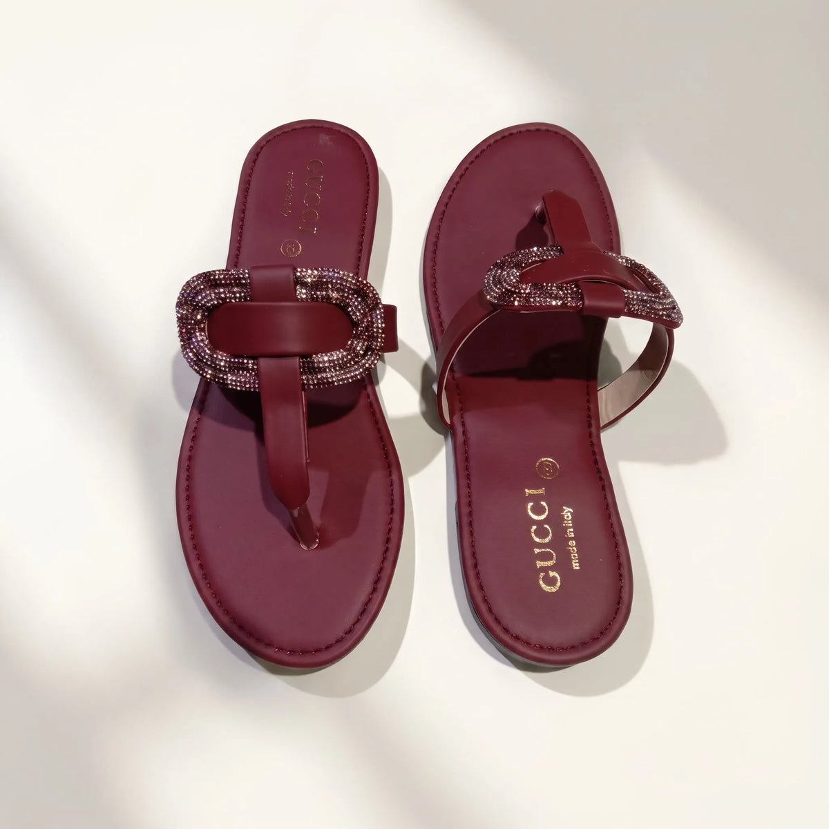 Luxe Oval Buckle – Maroon