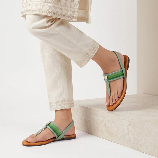 Striped Grace Sandal