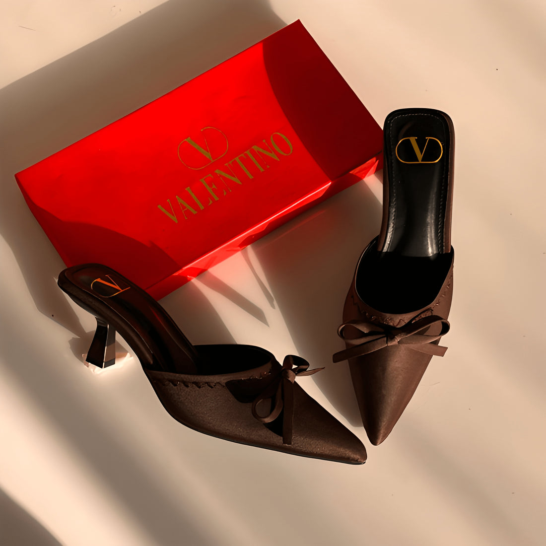 Aura Luxe Signature Heels - Brown