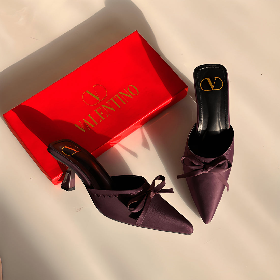 Aura Luxe Signature Heels - Maroon