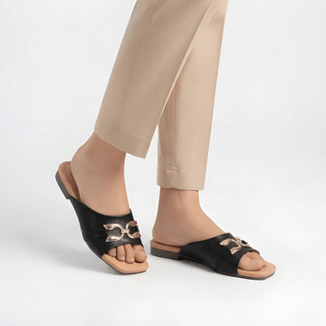 Black Poise Slip-On Slipper
