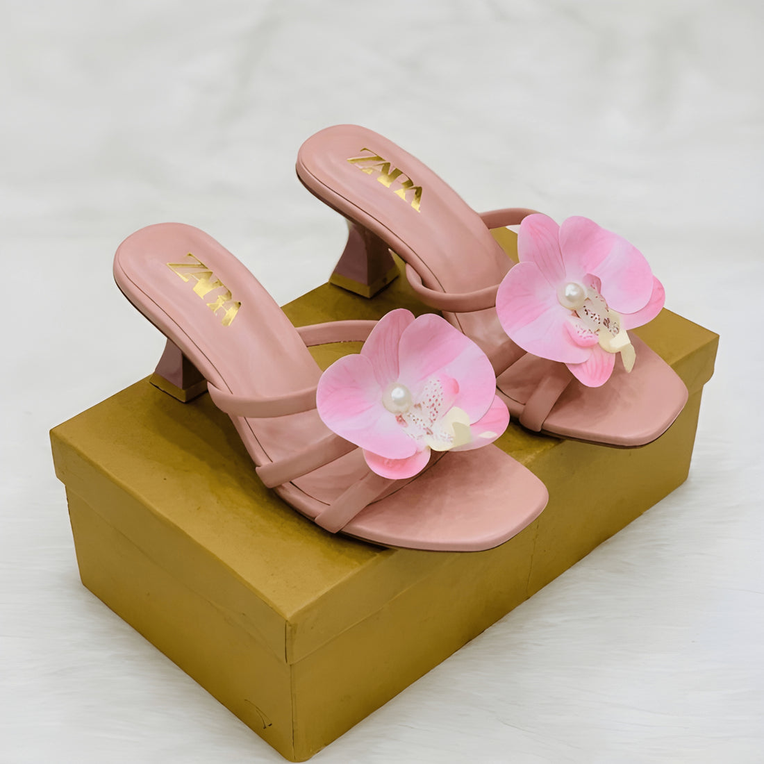 Blossom Flower Heel - Pink