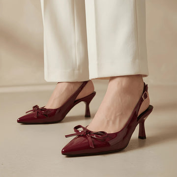 Bow Luxe Heel - Red