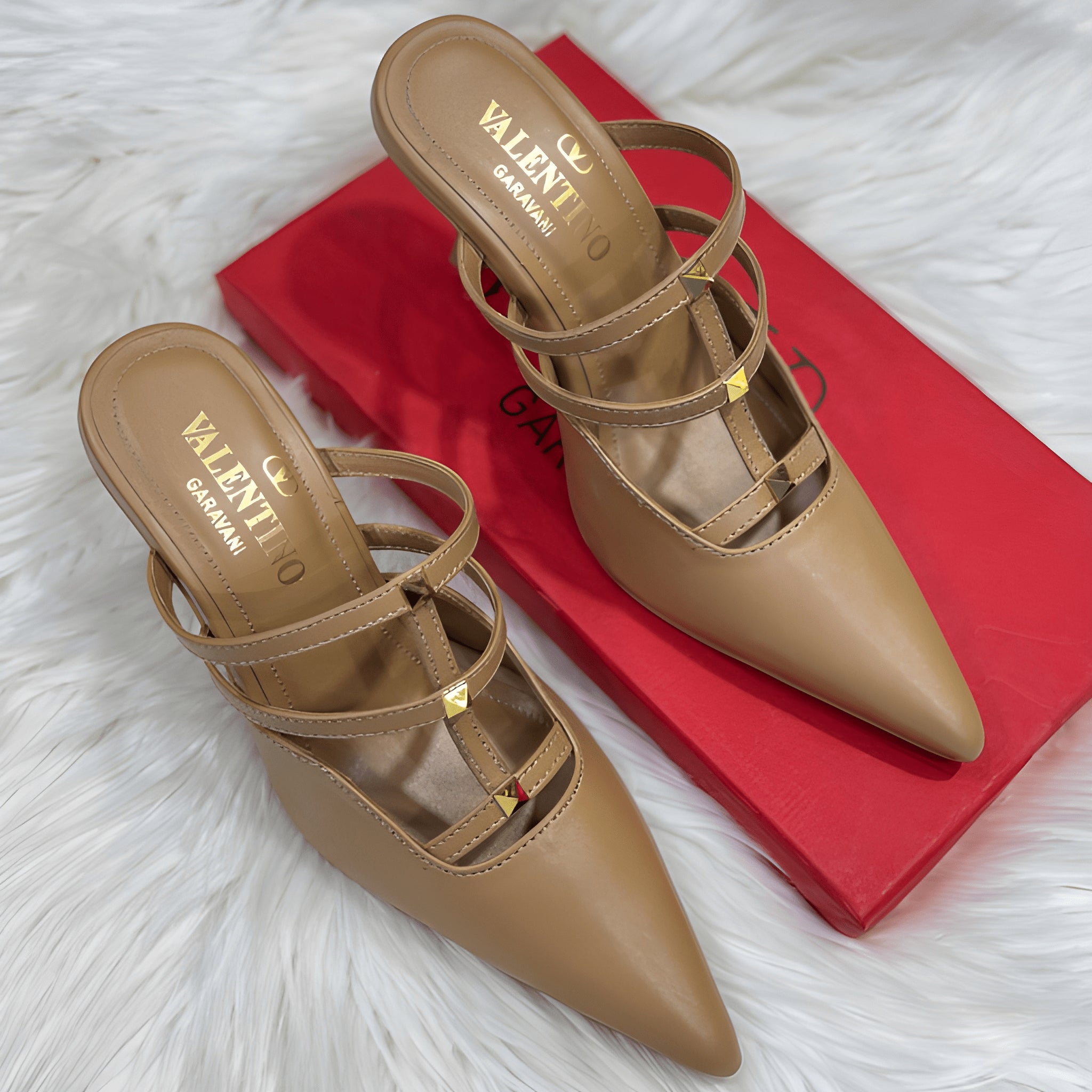 Classic High Fashion Heel - Brown