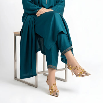 Classic Pointed Heel - Gold