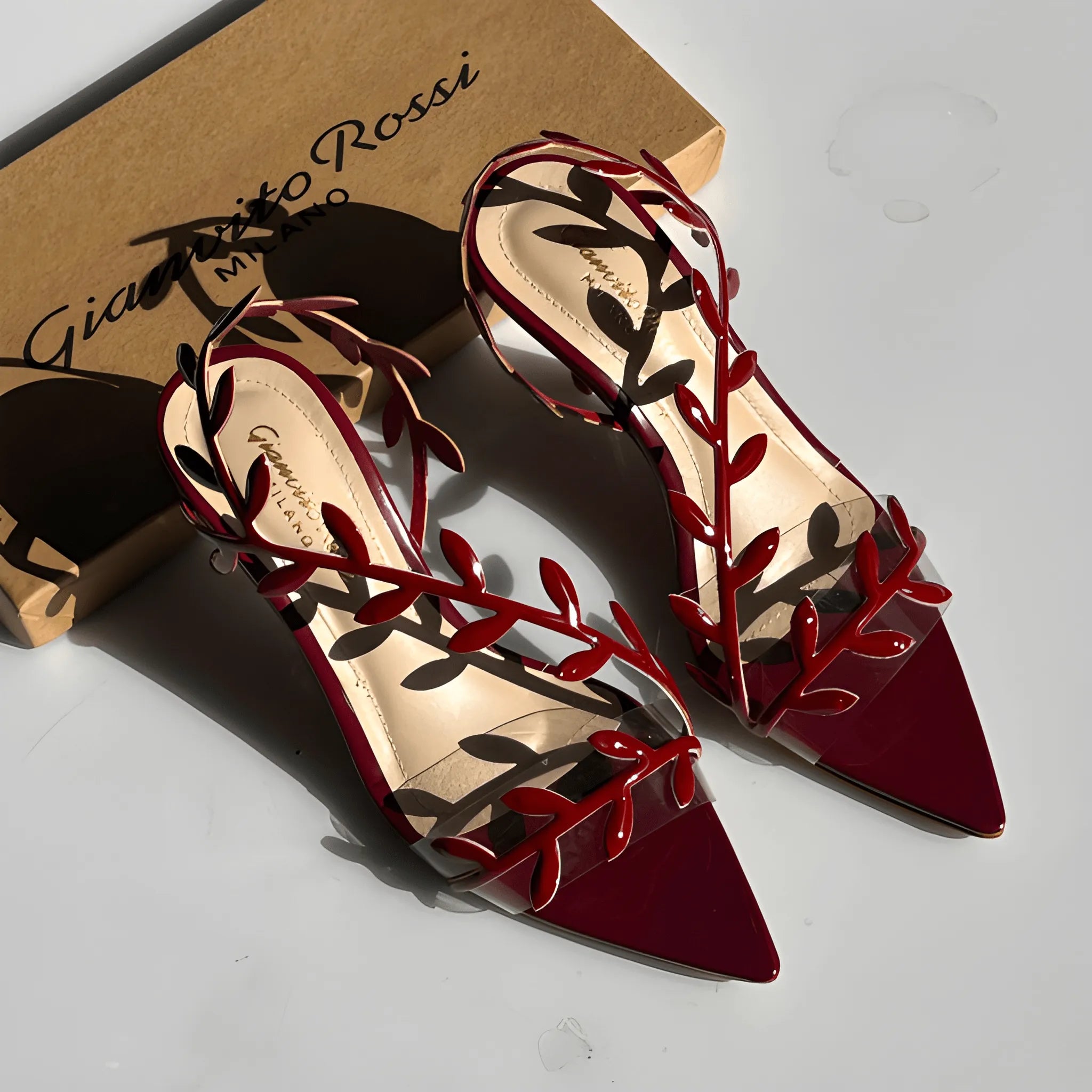 Classic Pointed Heel - Red
