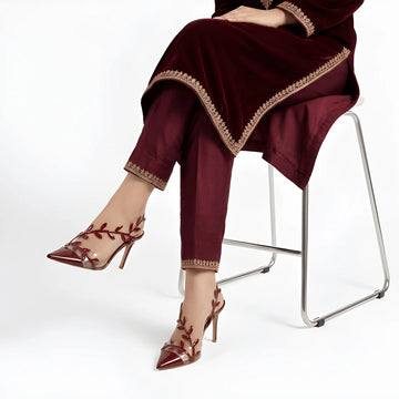 Classic Pointed Heel - Red