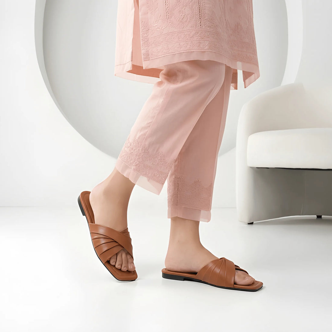 Comfort Slip-On Slipper - Brown