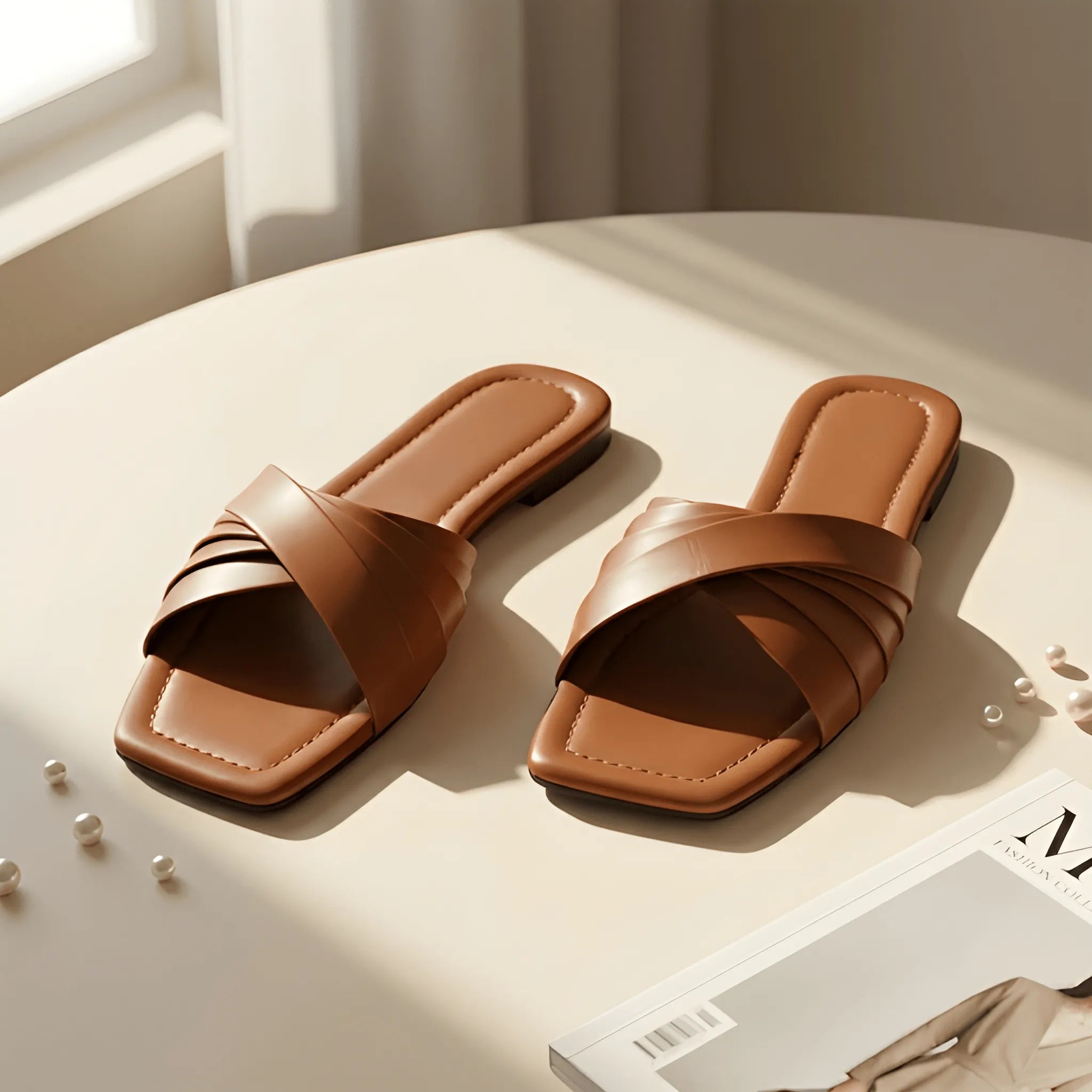 Comfort Slip-On Slipper - Brown