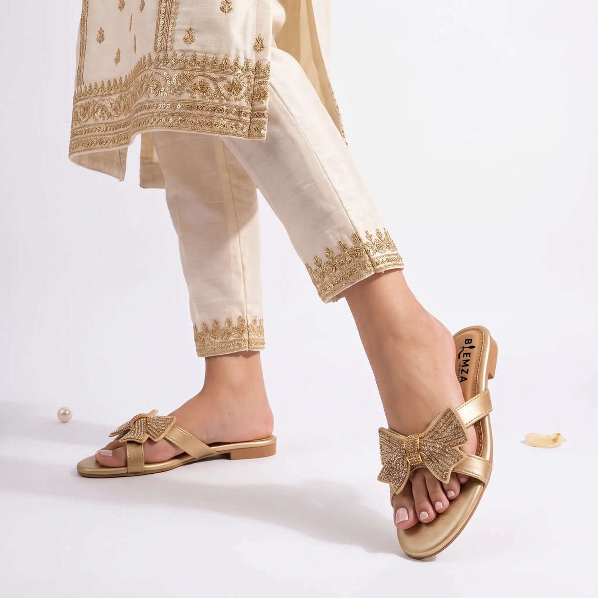 Crystal Bow Luxe - Gold
