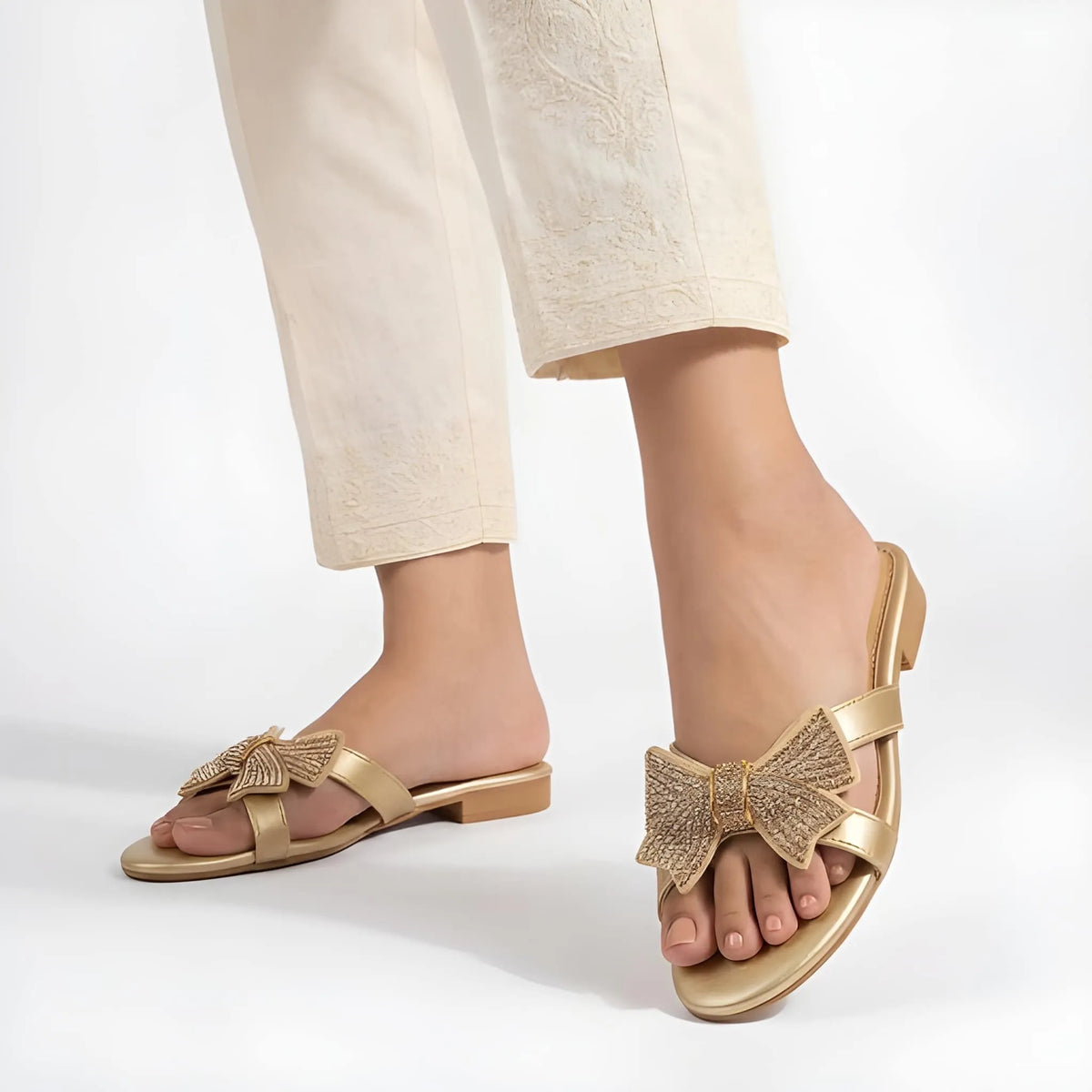 Crystal Bow Luxe - Gold