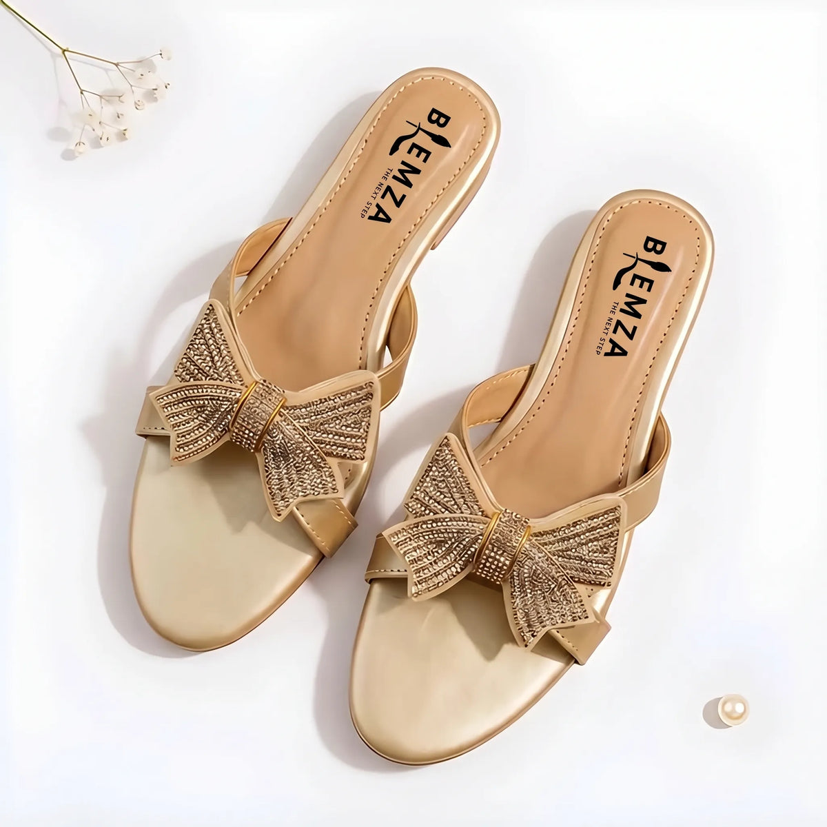 Crystal Bow Luxe - Gold