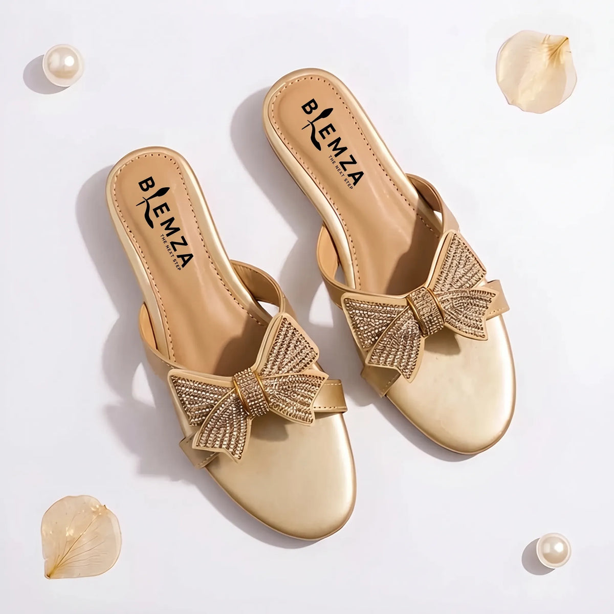 Crystal Bow Luxe - Gold