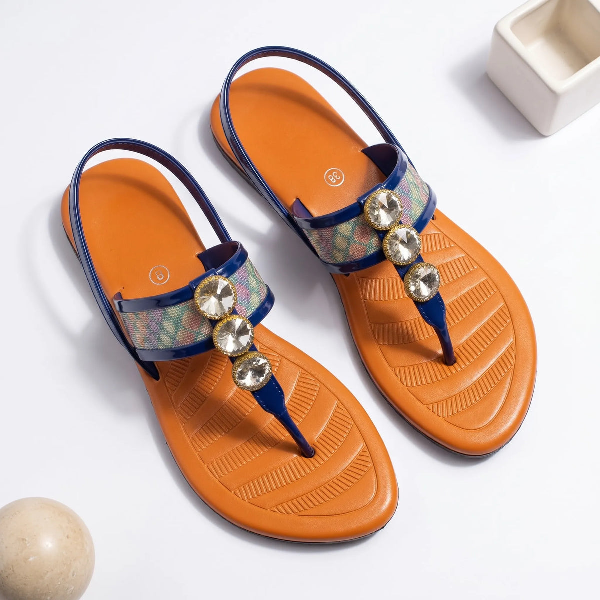 Crystal Muse Flat Sandal