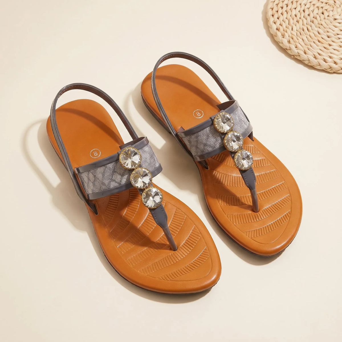 Crystal Muse Flat Sandal