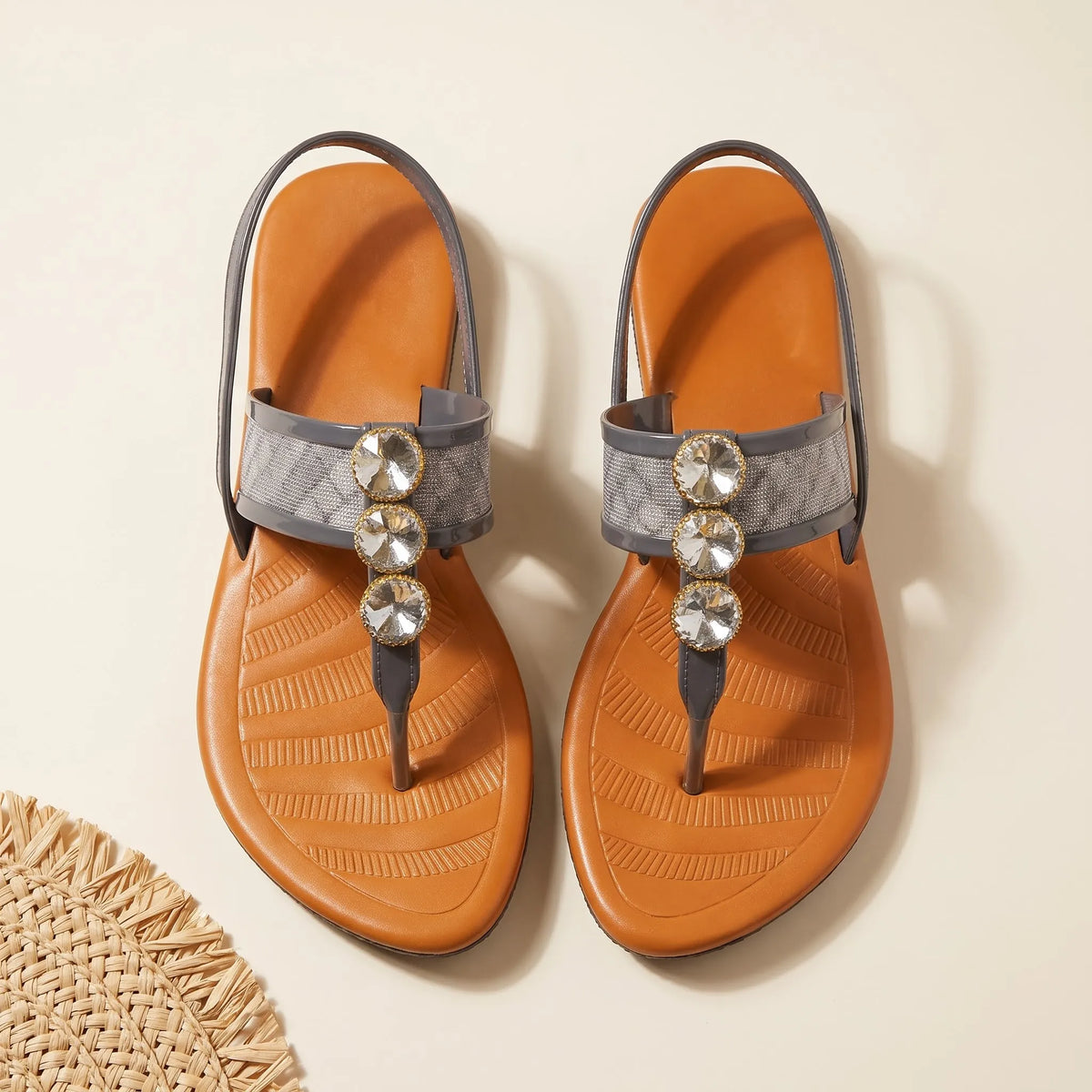Crystal Muse Flat Sandal