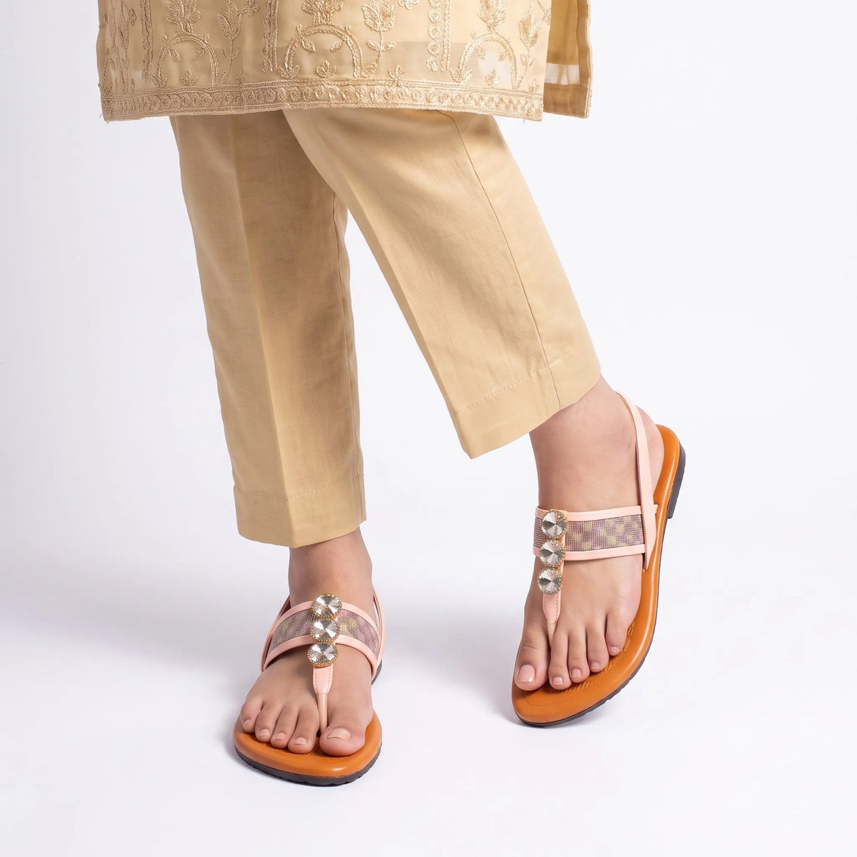 Crystal Muse Flat Sandal