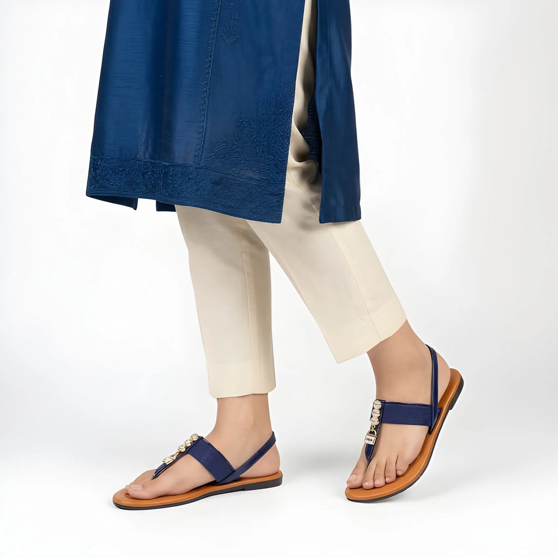 Crystal T-Strap Luxe Slipper