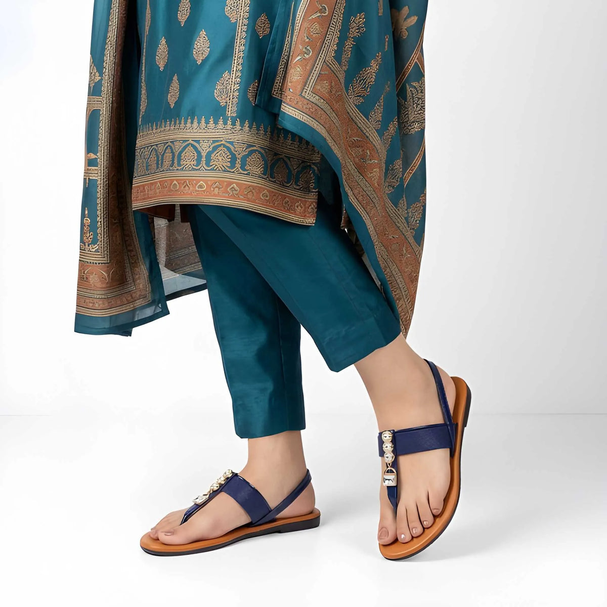 Crystal T-Strap Luxe Slipper