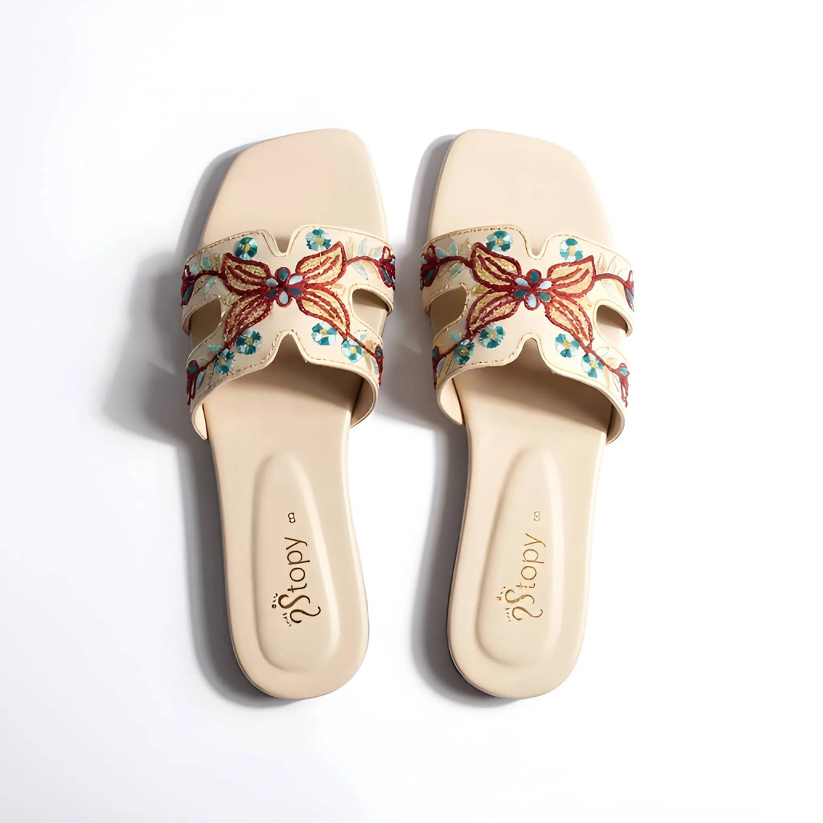 Embroidered Butterfly Luxe Slipper