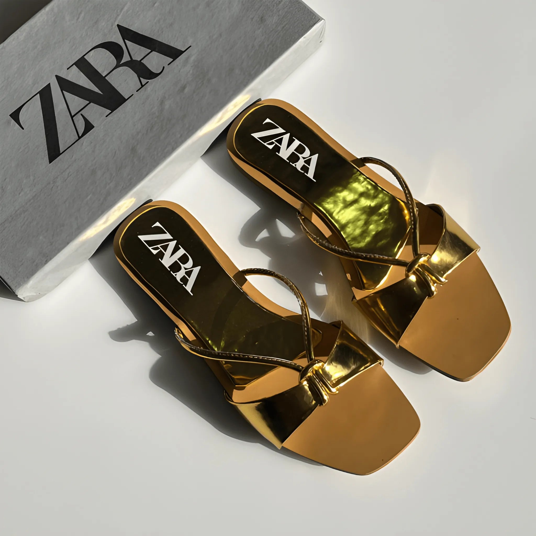 Fashion Flat Slipper - Gold