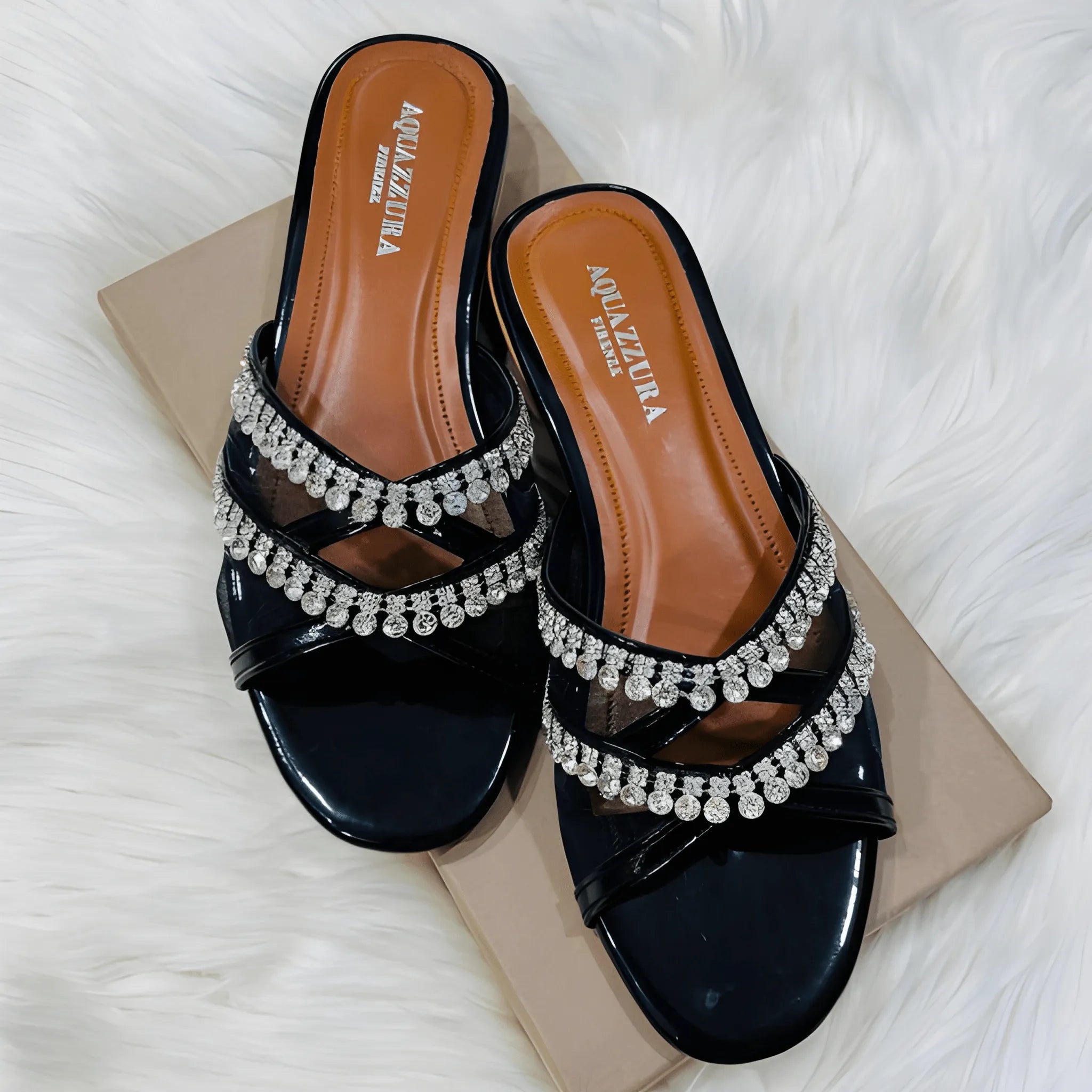 Lace Up Tie Flat - Black