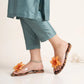 Leopard Luxe Clear Slide
