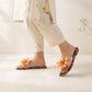 Leopard Luxe Clear Slide