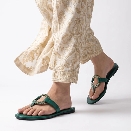 Luxe Emerald Circle - Green