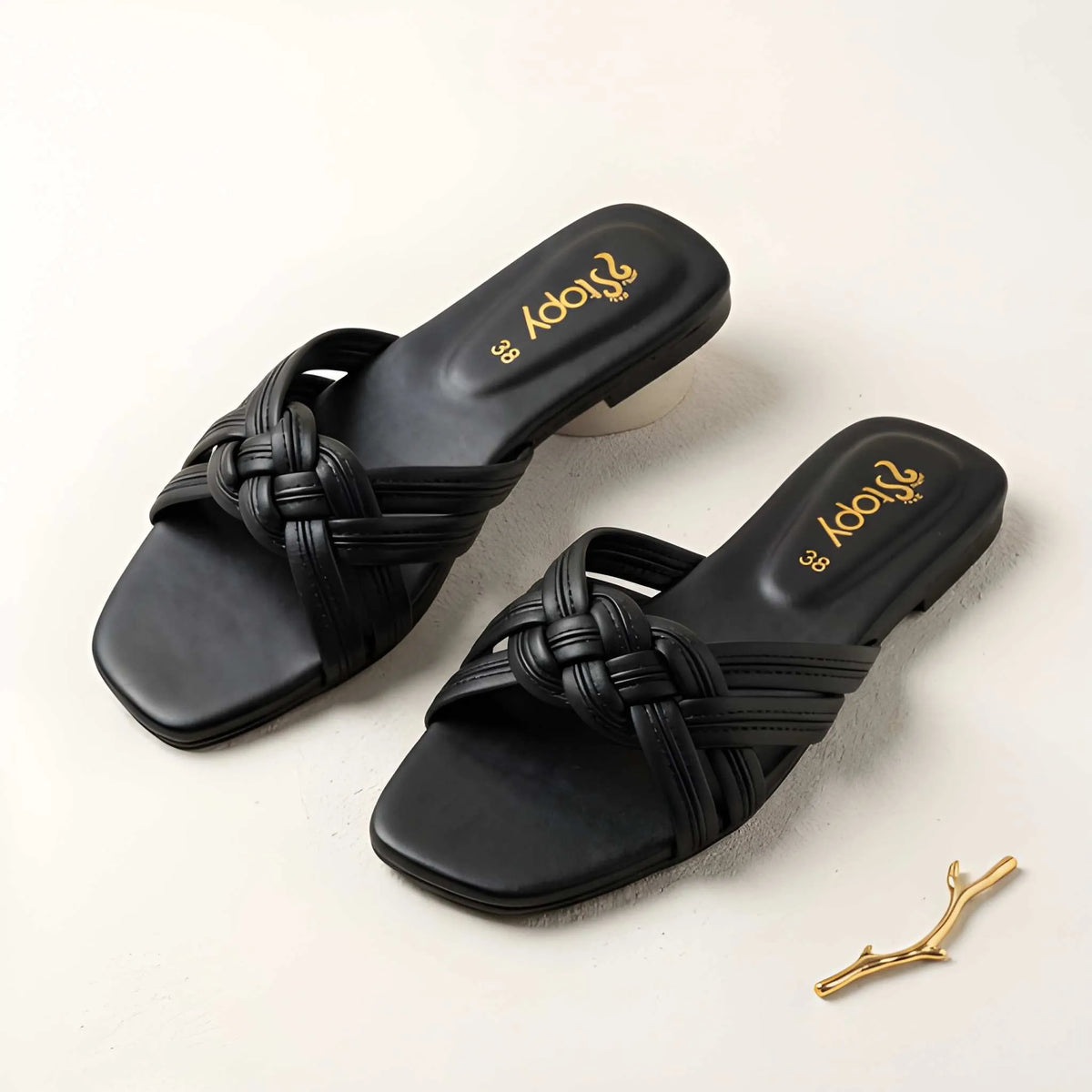 Luxe Knot Strap Slipper