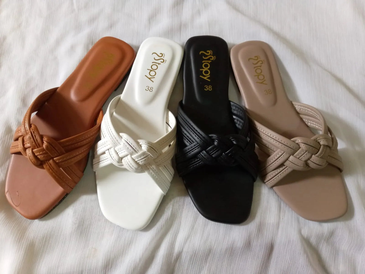 Luxe Knot Strap Slipper