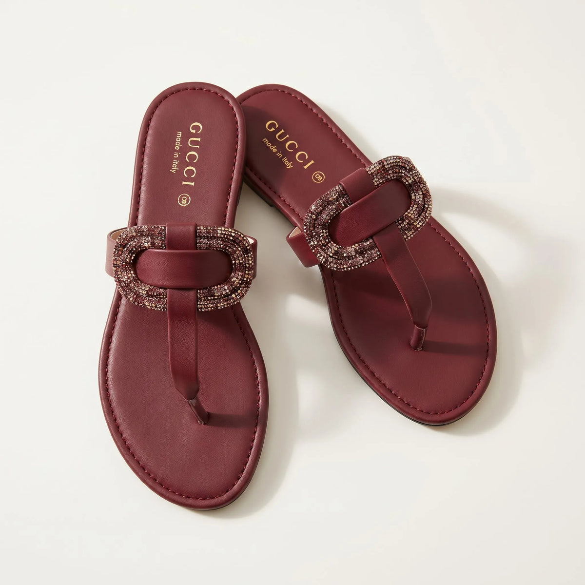 Luxe Oval Buckle – Maroon
