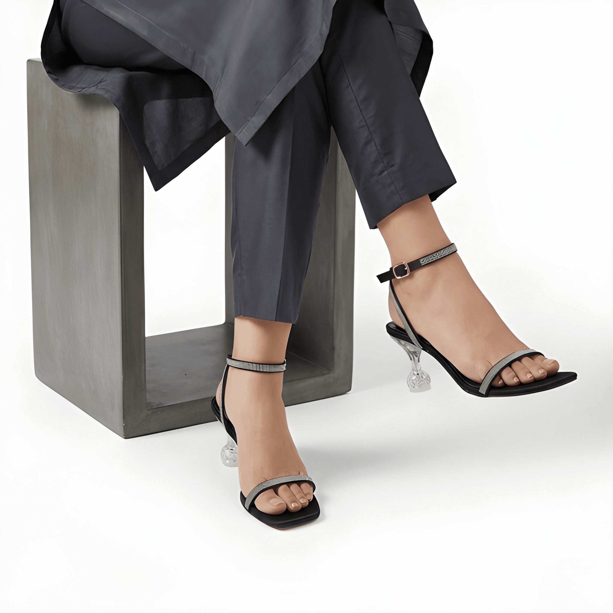 Luxe Party Heel - Black