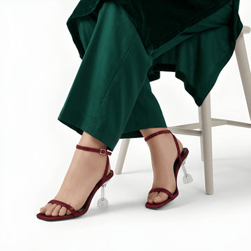 Luxe Party Heel - Maroon