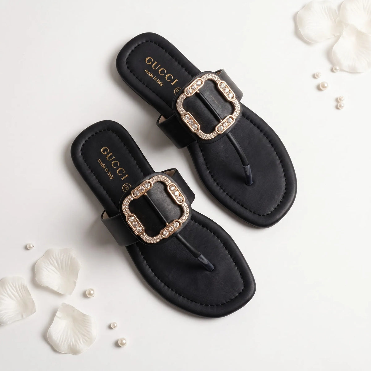 Luxe Square Buckle – Black