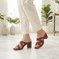 Maroon Burgundy Strappy Heel
