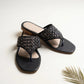 Metallic Grace Flats – Black