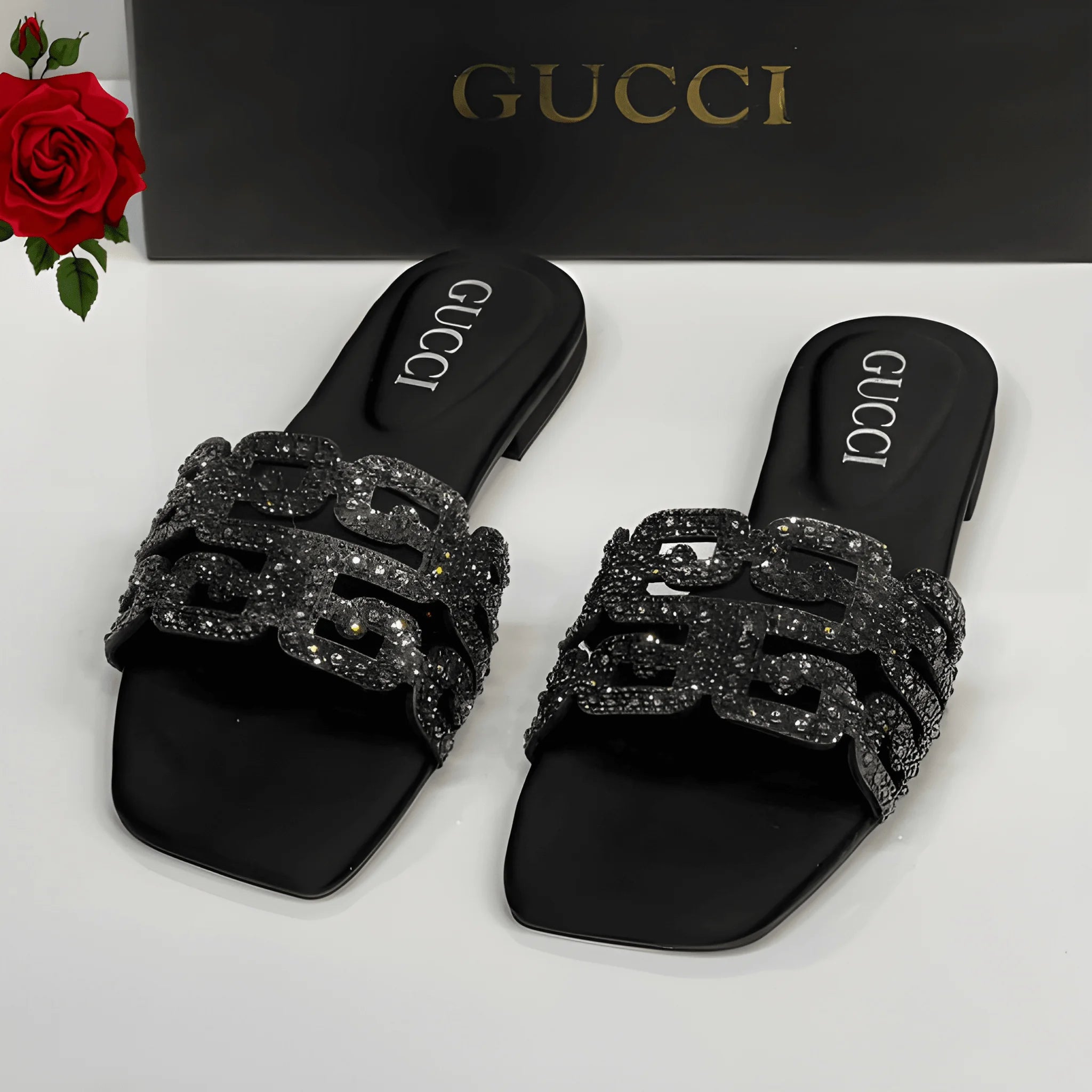 Minimal Luxe Slipper - Black