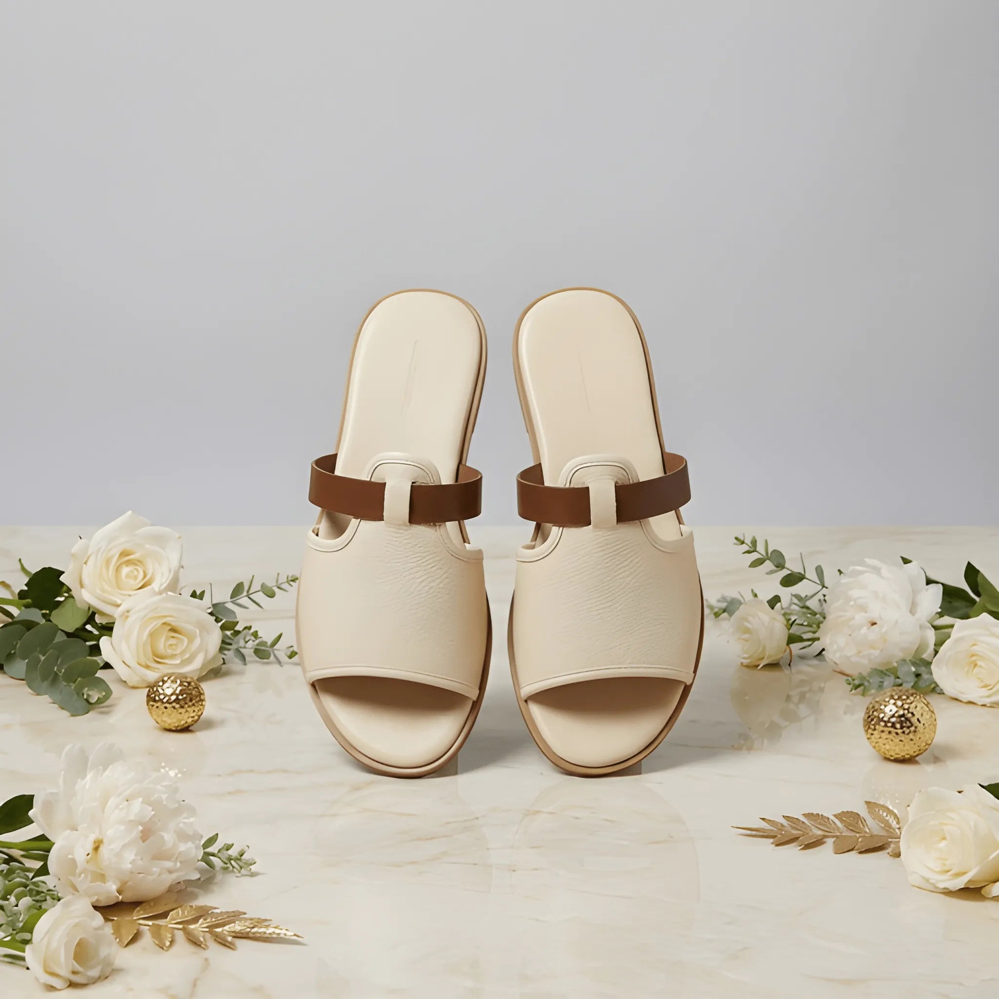 One-Strap Non-Slip Slipper - White