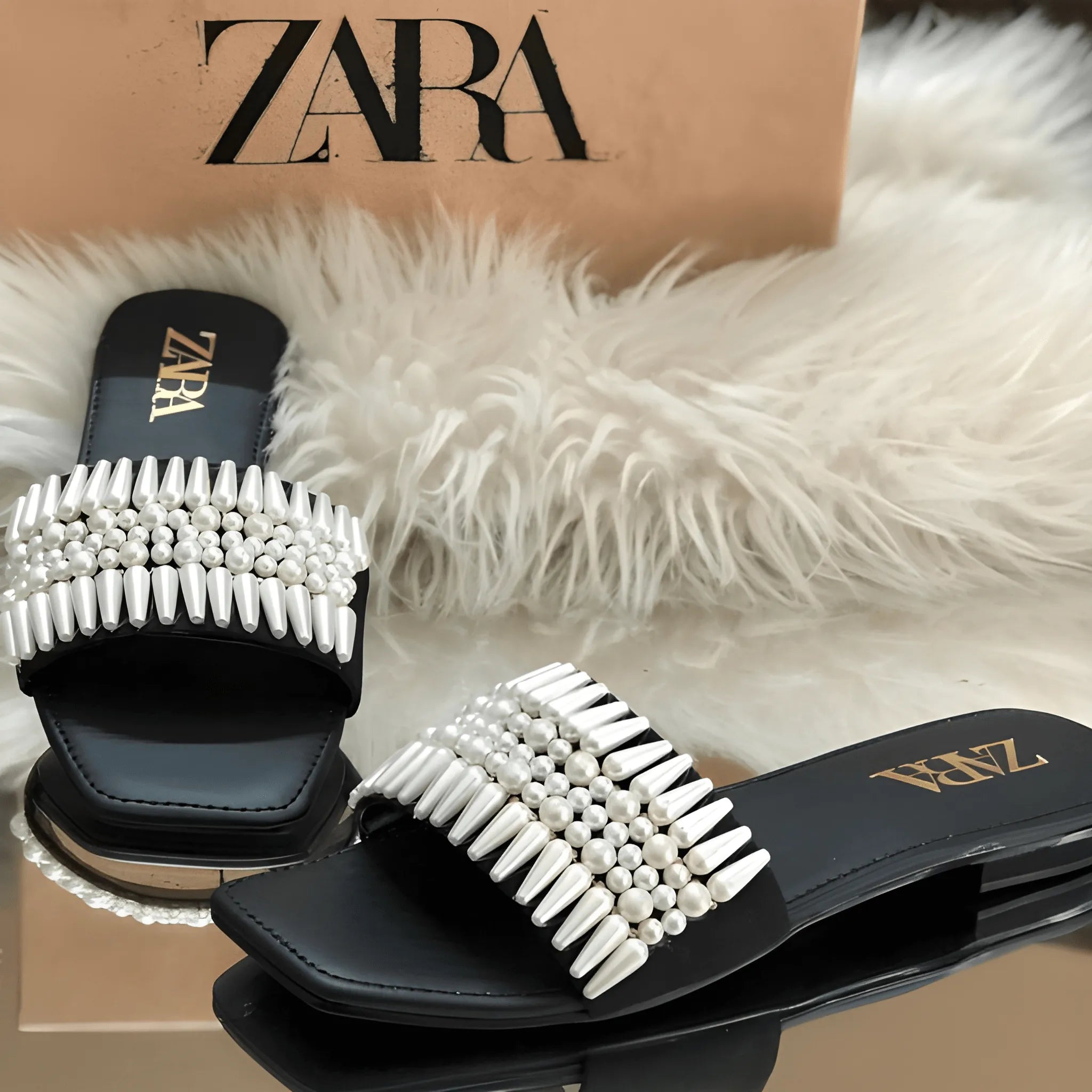 Pearl Finish Fashion Style - Black