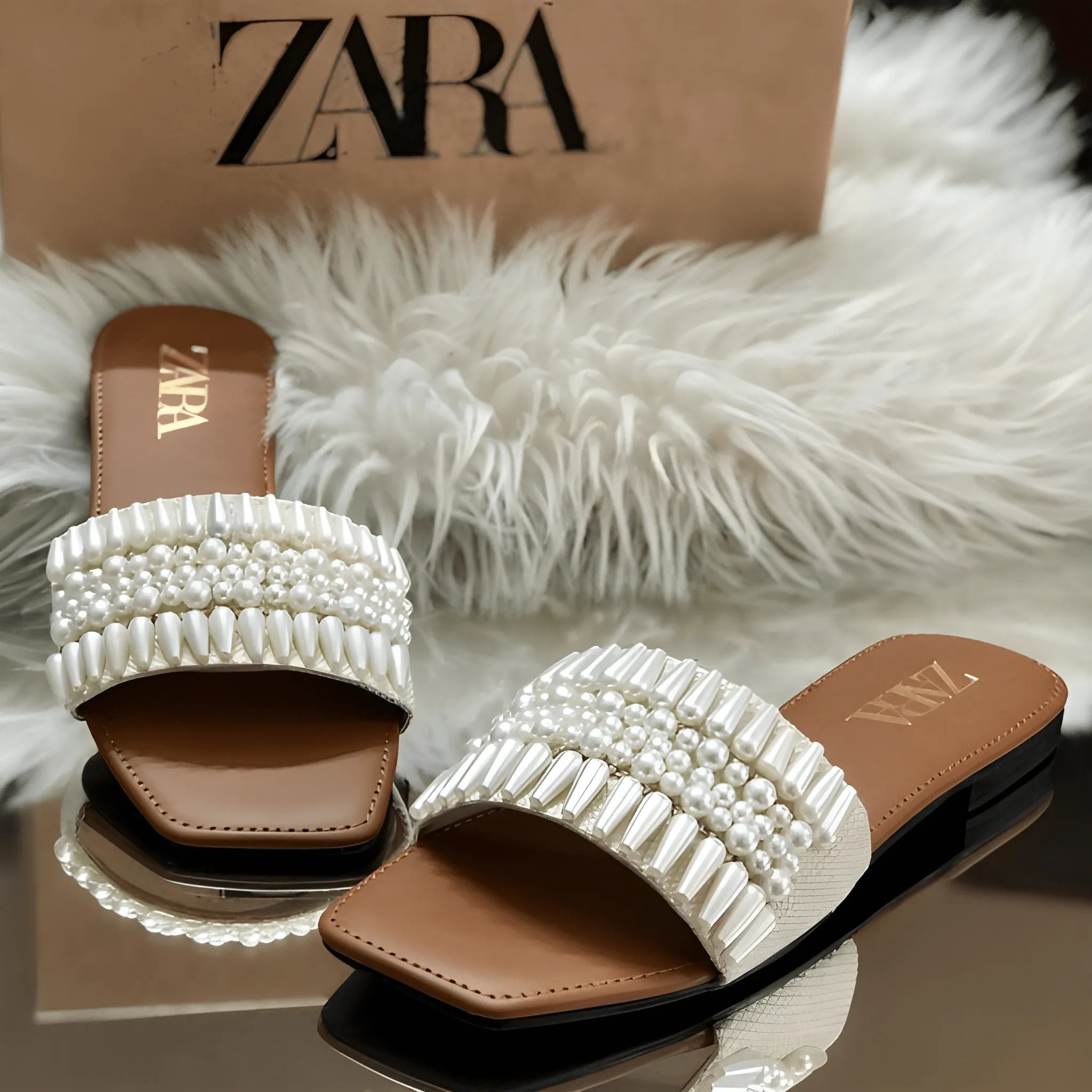 Pearl Finish Fashion Style - Brown