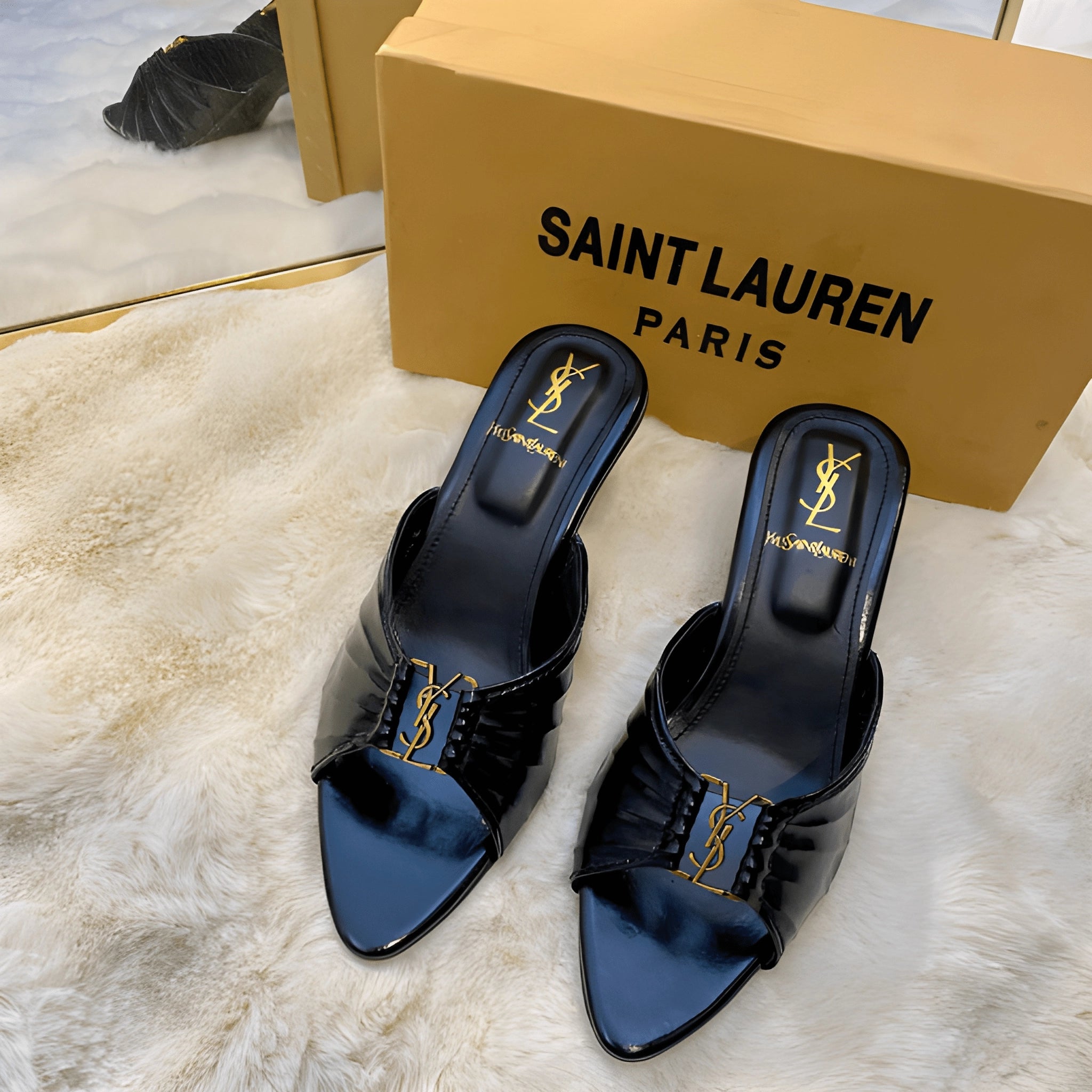 Pure Glam Step Heel - Black