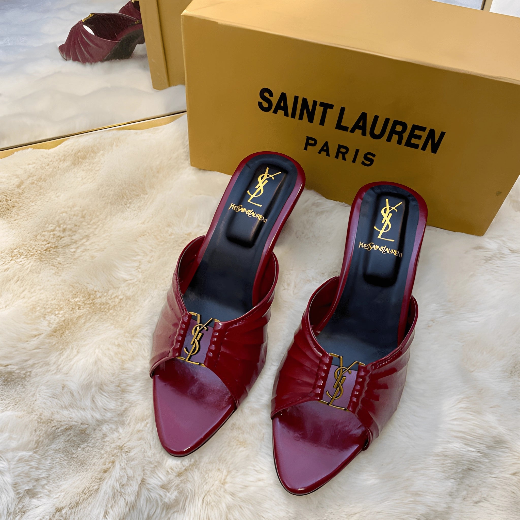 Pure Glam Step Heel - Maroon
