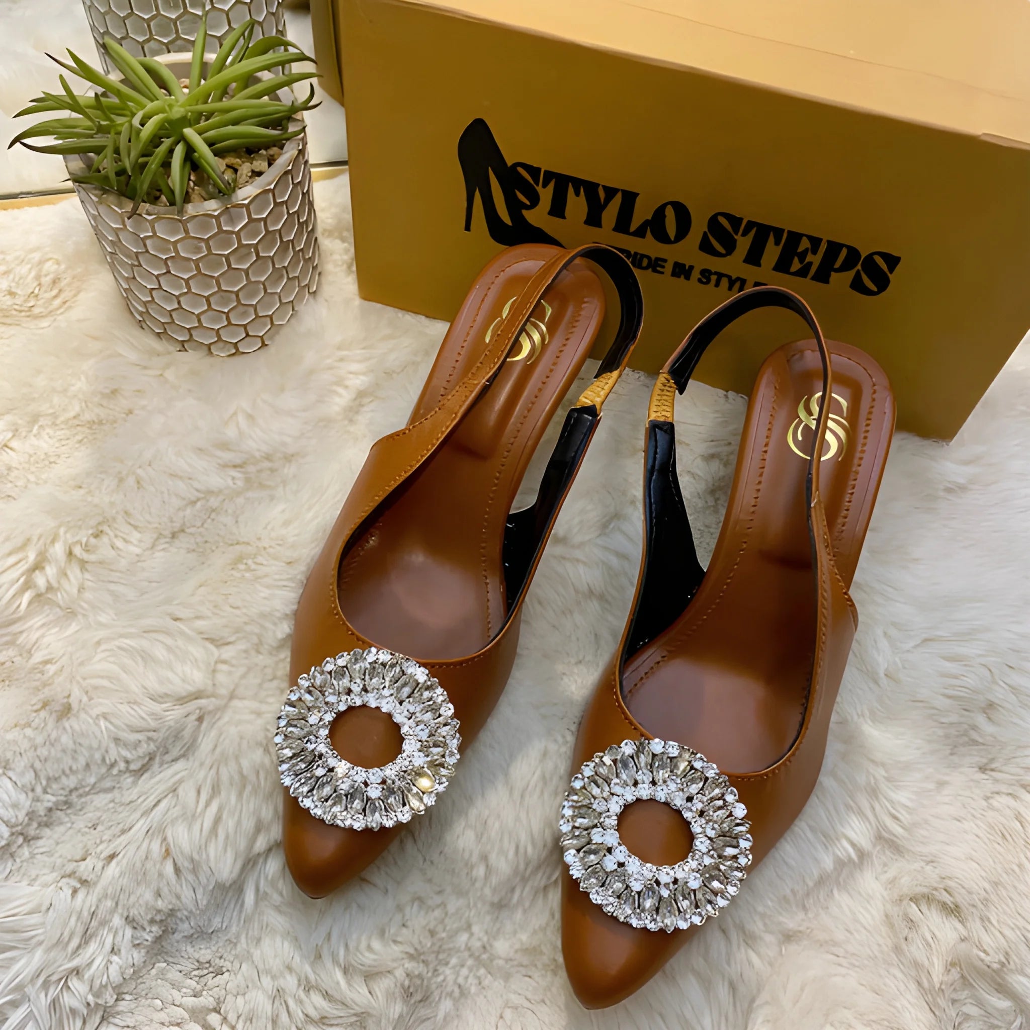 Royal Style Heel - Bronz