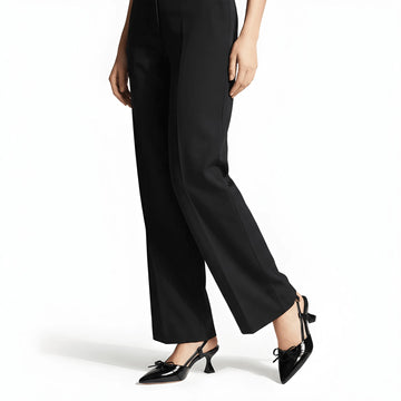 Runway Inspired Tie Heel - Black