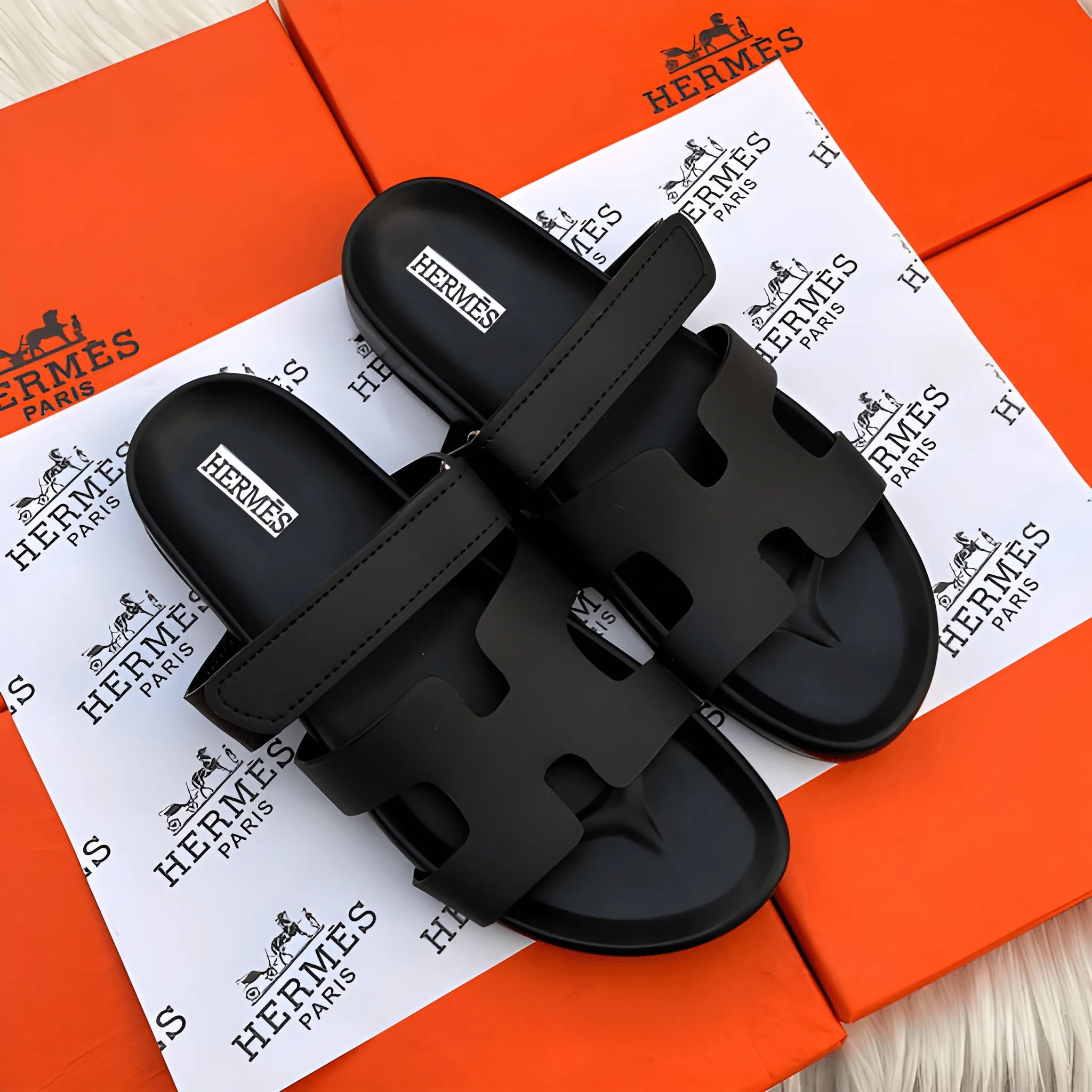Sculpted Anatomical Sandal - Black