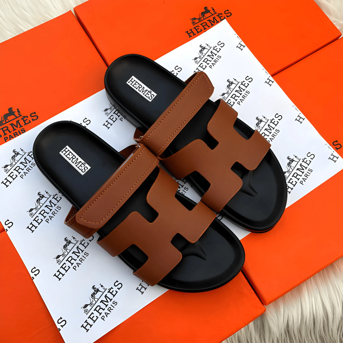 Sculpted Anatomical Sandal - Brown