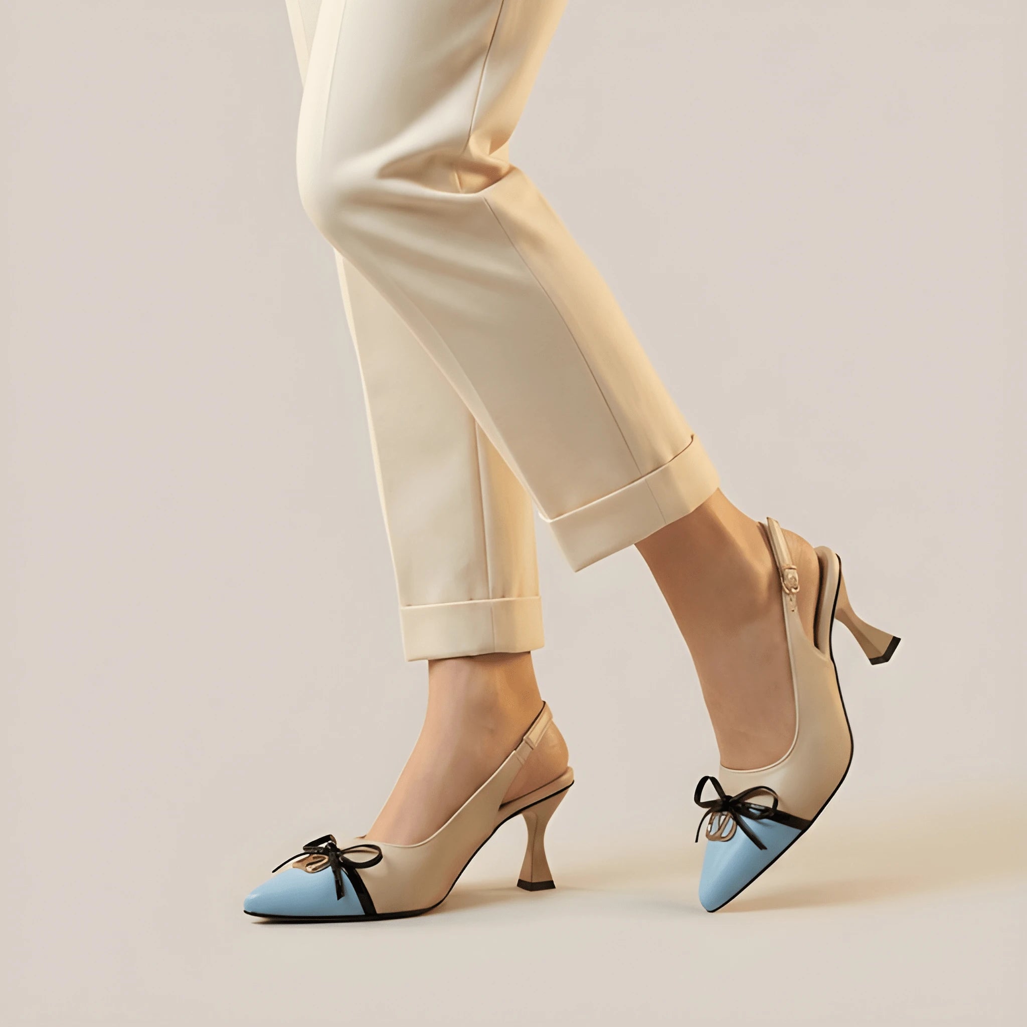 Skyline Bow Detail Heel