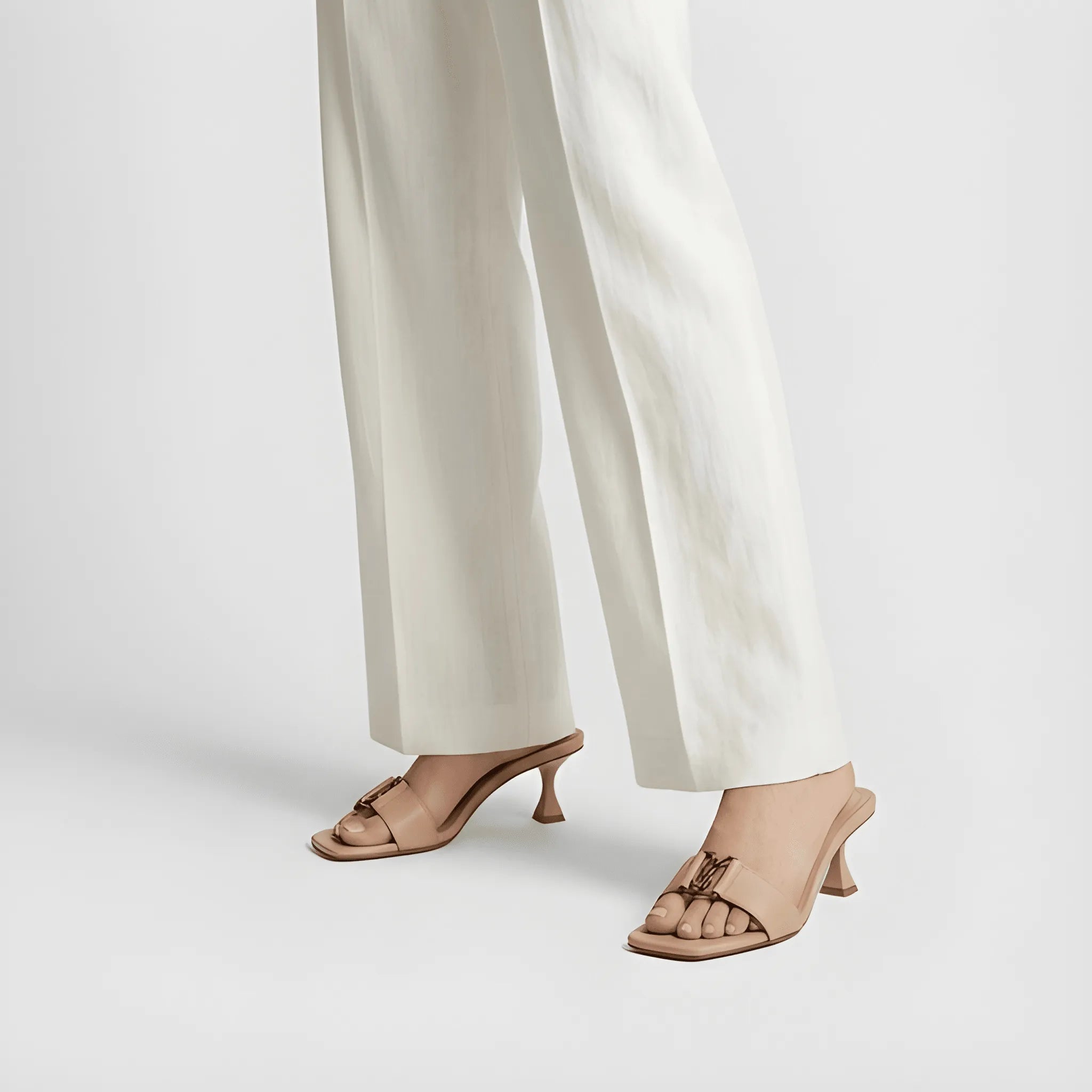 Slim Point Kitten Heel - Fawn
