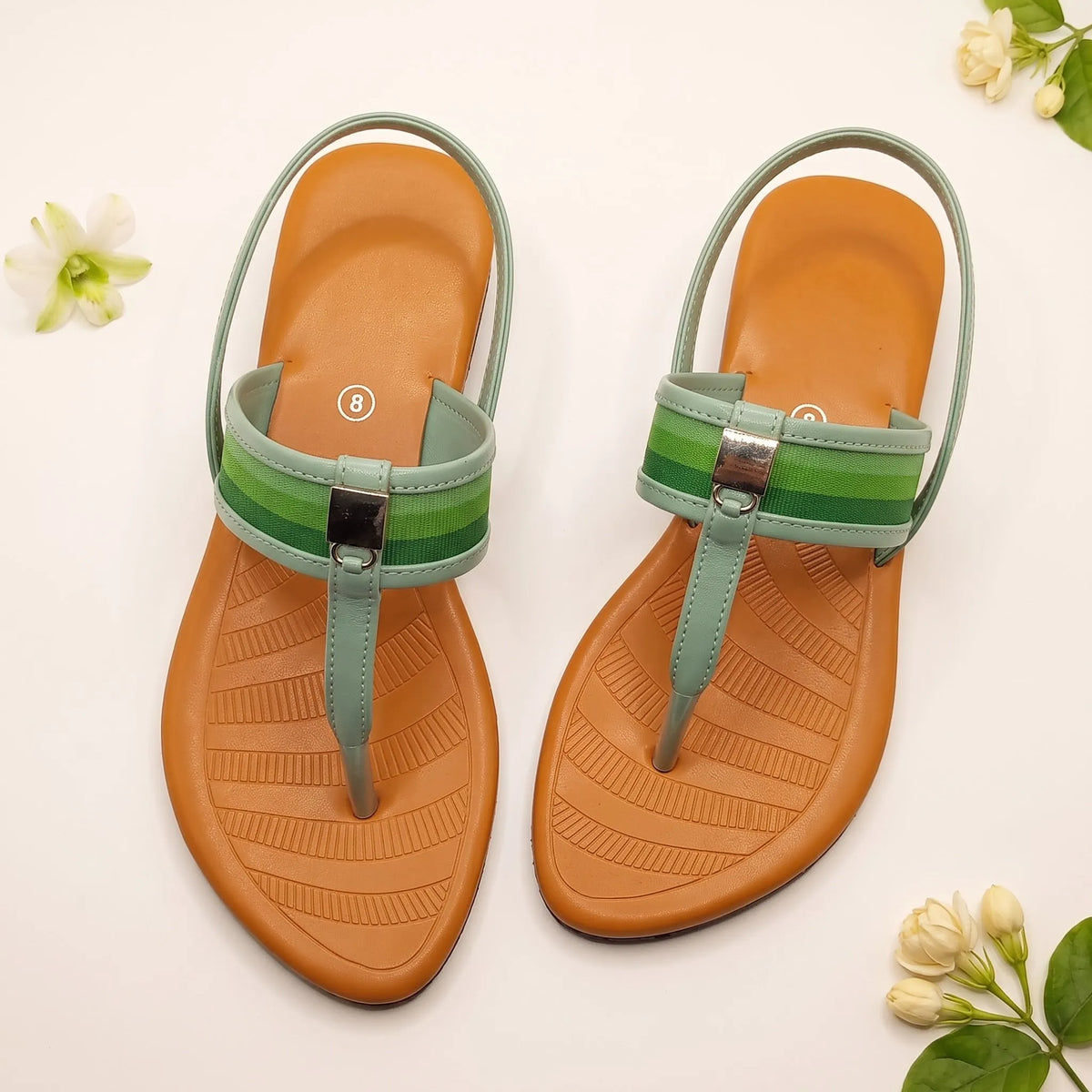 Striped Grace Sandal
